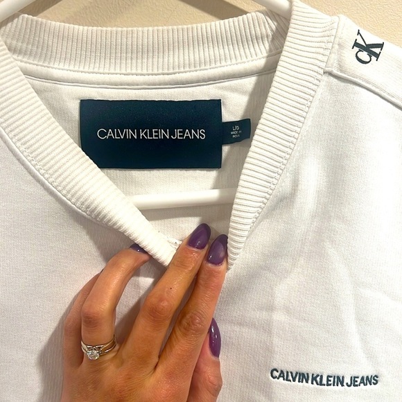 🔥Calvin Klein White Men's Sweatshirt 🔥 - Picture 3 of 7